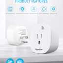 Syantek Remote Control Outlet Wireless Light Switch for Household Appliances, Expandable Remote Light Switch Kit, Up to 100 ft Range, FCC Certified, ETL Listed, White (3 Outlets + 1 Remotes)