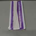 50 Positions Floss Organizer Embroidery Shelf, Luxiv Thread Organizers for Cross Stitch Embroidery Thread Holder with 15Pcs Replaceable Paper Card Sewing Needle, Embroidery Floss Organizer (Purple)