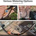 Giraffe Tools Garden Hose 5/8", Water Hose Heavy Duty, Flexible, Lightweight Hybrid Hose with Swivel Handle, 5ft Female to Female Fittings, Burst 600 PSI, Short Leader Hose