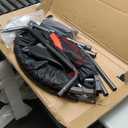 40/48" Foldable Rebounder Trampoline for Adults with Bungee, 450/550 LBS Quiet Indoor Mini Trampoline for Adults Fitness, Gym Workout, Home Exercise (Red)