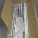 SNTD Dish Drying Rack - Extendable Dish Rack, Large Sink Drying Dish Drainer for Kitchen Counter, Stainless Steel Dish Strainer with Utensil Holder (White)