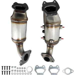 Upgrade Front & Rear Catalytic Converter Compatible with 2011-2019 Chrysler 200 Town & Country Dodge Grand Caravan Journey Avenger 200 3.6L Replace 674121 (EPA Compliant)