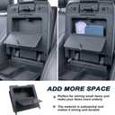 JKCOVER 2PCS Center Console Hidden Box Organizer Tray Compatible with 2024 2025 2026 Toyota Tacoma Accessories Armrest Secret Compartment And Armrest Tray Organizer