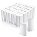 Wesiti 100 Pcs Plastic Empty Deodorant Containers 1/2 oz Travel Deodorant 15ml Refillable Containers Tubes Oval Lip Balm Tubes for Lip Balm DIY, White