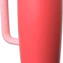 Owala FreeSip Tumbler Insulated Stainless Steel Water Bottle with Built-in Straw and Side Handle, For Travel, Work, School, and Sports, 40oz, BPA Free, Leak Proof, Strawberry Fields