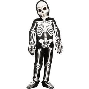Spooktacular Creations Halloween Fierce 3D Skeleton Costume Set for Kids Halloween Dress Up, Role-play, Carnival Cosplay (Black, S)