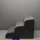 Dog Step for Bed, Dog Stair 3-Step 35D Pet Stair 15.7" H for High Bed or Sofa Non-Slip Balanced Pet Step Indoor, Grey