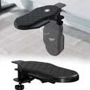 CABTE Ergonomics Desk Extender Tray, Table Mount Arm Wrist Rest Shelf, 90 Foldable Elbow Arm Support,Foldable, Swivel, Computer Desk Extender Tray for Home and Office (Foldable Model)