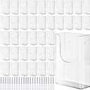 Blulu 40 Pcs 4 x 6 Inches Acrylic Brochure Holder Wall Mount, Clear Flyer Holder Rack, Plastic Pamphlet Stand with Nails for Magazine, Booklet, Card, Bookmark Display, Home Office Church Supplies