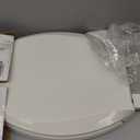 KOHLER K-4636-96 Cachet Quiet Close Elongated Toilet Seat, Slow Close Lid and Seat, Grip-Tight Bumpers and Installation Hardware, Biscuit
