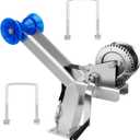 Boat Trailer Winch Stand with 1200LB Boat Winch Compatible with 3" W X 4" H Trailer Drawbar, Up/Down Adjustable Boat Winch Mounts, Boat Trailer Winch Post for Speedboats, Fishing Boats & Motorboats