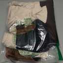 Knight Costume Kids Child Tunic Hooded Robe Pants Belt Shoes Halloween Cosplay Costume Outfit Suit (Large, Brown)