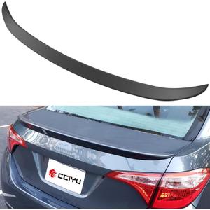 cciyu Black ABS Rear Spoiler Wing for 2014 2015 2016 2017 for Toyota Corolla Stylish Trunk Spoiler Wing
