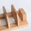 Kunovo Bamboo Pot Lid Holder,Cutting Board Organizer,Baking Sheet/Pan Organizer Rack for Cabinet (GGJ-A)