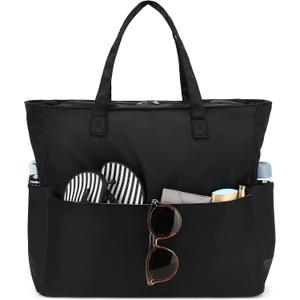 Bluboon Waterproof Beach Tote Pool Bags for Women Ladies Extra Large Carry On Bag With Wet Compartment for Weekender Travel