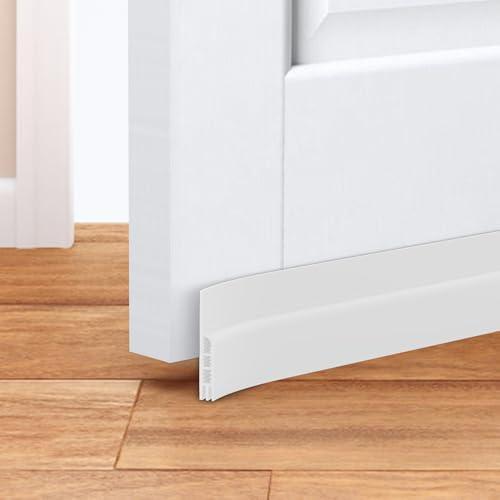 Generic Door Draft Stopper, White, di-doorfengxiqi-white1, Under Door Sweep, Weather Stripping, Garage Window Blocker, Noise Cold Air Insulation, Dust & Pest Proof, 2" W x 41" L 2 Pack