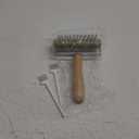 Pizza Dough Docker Roller Stainless Steel, Pin Puncher Dough Hole Maker, Docking Tool for Pizza Pie Cookie Pastry Bread (Wood)