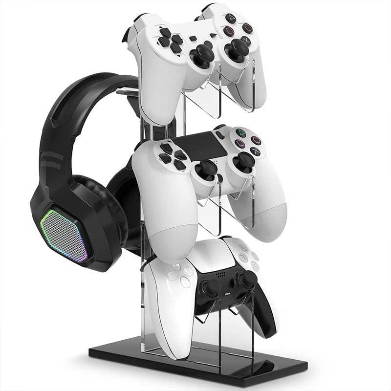 Game Controller Enhance Gaming with A 3 Tier Controller Holder & Headset Stand for PS5, PS4, Xbox ONE, Switch, & STEAM. Create A Gaming Fortress.
