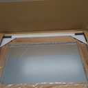 Bathroom Mirror for Wall with Wooden Frame, 20"x28" Solid Wood Vanity Mirror for Farmhouse, Bathroom, Bedroom, Vertical or Horizontal Hanging (Brown)