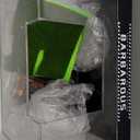 Turtle Basking Platform with Light,7.8*5.5*5.5inch Mini Land Elevated Topper Decor, Red Eared Slider Hanging Habitat Enclosure Cage, Cuckold Tank with Lid, House for Semi-Aquatic Baby Terrapin