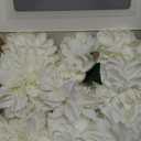 Ling's moment Artificial Flowers 9pcs Silk Dahlia 5.5"/4.5" Fake Flowers for DIY Wedding Craft Bouquets Centerpieces Arrangements Party Baby Shower Home Decorations (Ivory)