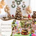 Funnymoom 6 Tier Wood Wedding Cupcake Stand 360° Rotatable Round 23.6''