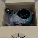 Le Creuset Enamel On Steel Demi Tea Kettle with Metal Finishes, 1.25 qt., Artichaut (1.3 Quarts)