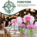 Cabilock Wedding Grass Half Ball Shelf Decorative Flower Arrangement Holder Props 2 Inch Floral Cage for Artificial Flowers Centerpiece Stand for Home Office Party Decor