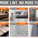 4 x 1 PC RivOcen Pet Hair Removal Brush Gloves, Electrostatic Reusable Cat Dog Hair Remover Grooming Glove Tool. Reusable Magic Brush Pet Hair Remover Tool for Carpet, Couch,Car Seat, Laundry. (Standard)