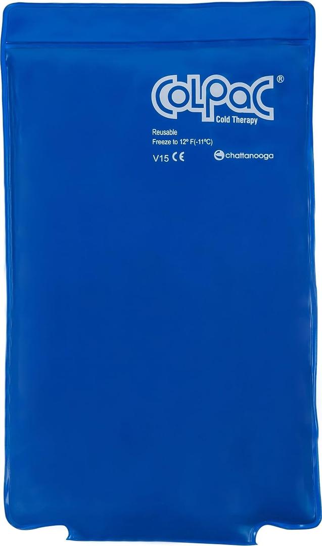 Chattanooga ColPac - Reusable Gel Ice Pack - Half Size - 7.5 in x 11 in (19 cm x 28 cm) - Cold Therapy - Knee, Arm, Elbow, Shoulder, Back - Aches, Swelling, Bruises, Sprains, Inflammation
