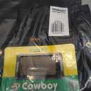 Wrangler Men’s Western Slim Fit Boot Cut Jean, Black Stretch, 35x34