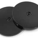 Piutouyar Plastic Turntable Bearings Hardware, 6 Inch / 150mm Plastic Acrylic Black Turntable Organizer for Kitchen Spice Rack Table Cake (2 Pack)