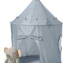 3 Sprouts Kids Play Tent - Sustainable Recycled Fabric – Fun Spacious Childs Playhouse for Indoor Games for Boys & Girls - Durable Fort Pop Up House for Toddlers & Children Age 3-10 - Blue