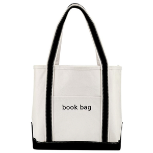 Medium Luxe Canvas Tote - Book Club