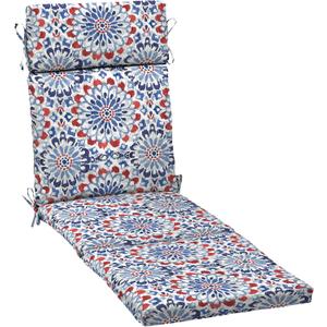 ARDEN Outdoor Chaise Cushion, 21 in x 72 in, Weather-Proof, Rain-Proof, Fade Resistant Patio Cushion for Chaise Lounger Clark Blue