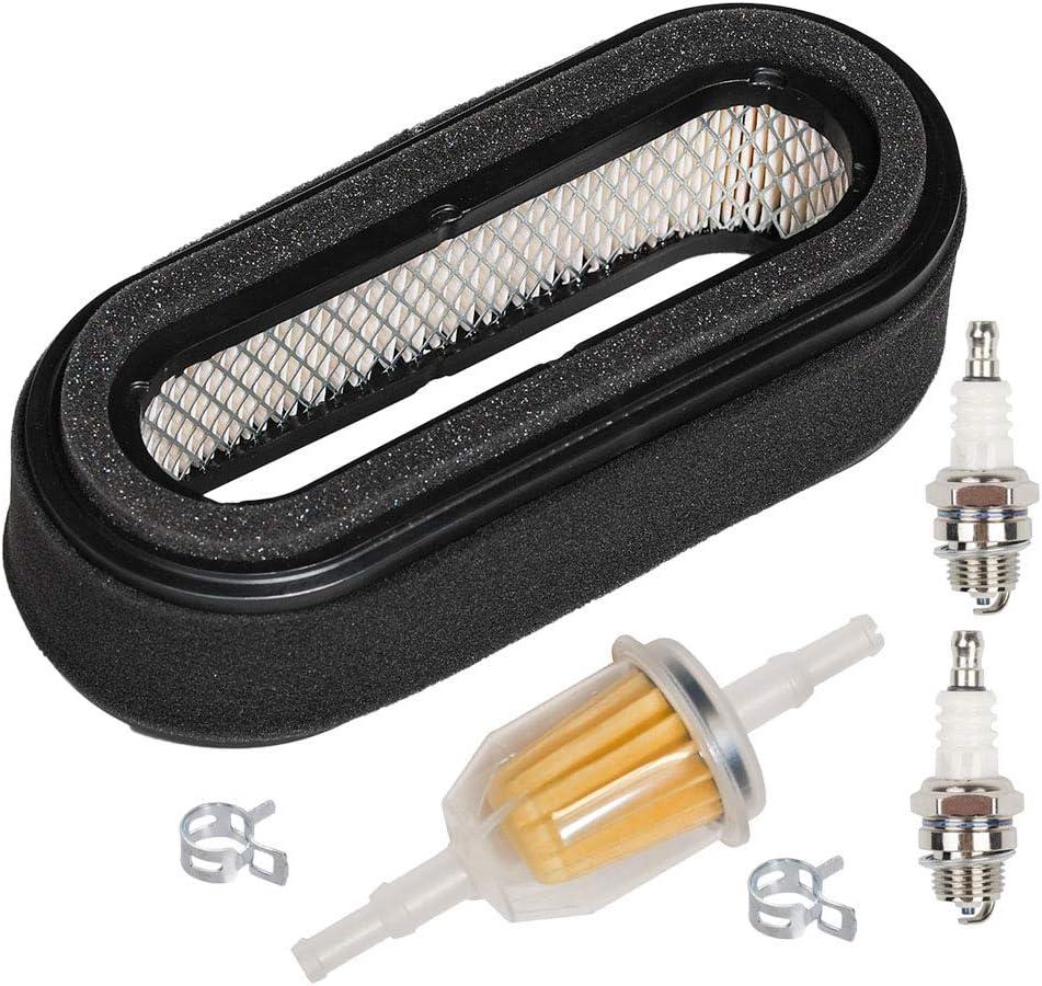 HIFROM 11013-2205 Air Filter Pre Filter Combo with Fuel Filter Spark Plug Kit replacement for FD590V 11013-2114 John Deere 285 320 345 Gx345 Lx279 2500 2500A 2653 2653A M76076 Lawn Mower