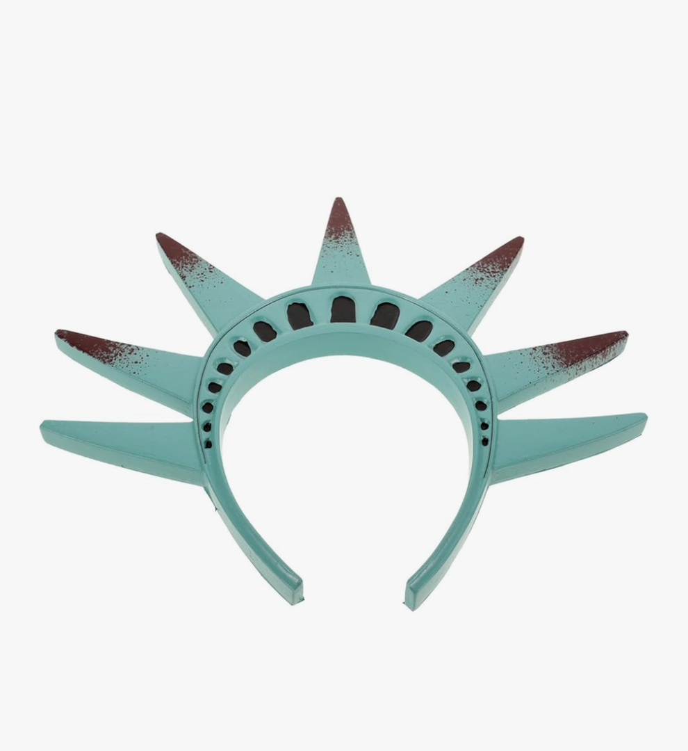 4th of July Headband Statue Of Crown Headband Patriotic Headpiece Headdress for Independence Day Halloween Party Cosplay Costume
