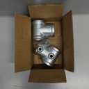 2 Pcs Galvanized Pipe Fittings Single Socket Tee Steel Pipe Pipe Clamps Fits 1 Inch (25.4 mm) OD Pipe,Single Socket Tee Pipe Fitting Rail Connector Fit for 90 Butt Joint Between Two Pipes
