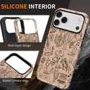 Magnetic Case for iPhone 17 Pro Max,Compatible with MagSafe Vintage Cowboy Western Style Design Hybrid Dual Protection Silicone + Hard PC Shockproof Full Body Cover Case for Men Women