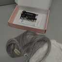 REECHO Hair Toppers for Women Real Human Hair, Seamless Human Hair Toppers with Bangs, 360 3D Cover Clip in Bangs Hair Extensions for Daily Wear, Gray