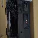 Vinyl Record Players Vintage Turntable with Speakers Belt-Driven Turn Tables Support 3-Speed, Bluetooth Wireless Playback, Headphone, AUX-in, RCA Line LP Phonograph Auto Stop Retro Black