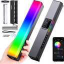 NEEWER RGB LED Video Light Stick, Touch Bar & APP Control, Magnetic Handheld Photography Lighting Wand, Dimmable 3200K~5600K CRI98+ Full Color LED Light with 6400mAh Battery, 17 Scenes, RGB1