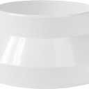 Vent Systems 4" to 5" Inch Pipe Reducer Adapter - Duct Connector Fitting for HVAC Ventilation Heating, Cooling, ABS Plastic PVC Pipe - Inline Duct Reducer - PVC Pipe Fittings - Ducting Converter