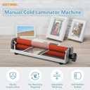 Manual Cold Laminator, 12 Inch A4 Laminating Machine - Cold Press Laminator