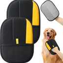 Pet Hair Removal Glove,2Pcs,Electrostatic Gloves Pet Hair Removal,Highly Efficient,Pet Hair Remover Glove,9.45-Inch Large Brush Surface,Reusable Cat Grooming Gloves for Couch,Sweater,Carpet,Curtain.