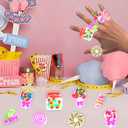 Yizeda Candy Birthday Party Favors Lollipop Candies LED Light Up Rings for Treat Bags Stuffers Candyland Party Classroom Prizes Candyland Birthday Supplies