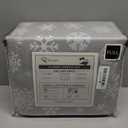 RUVANTI Flannel Sheets Full Size - 100% Cotton Double Brushed Bed Sheets Set, Deep Pockets 16 Inches, All Seasons Breathable & Extra Soft Full Sheets, Warm & Cozy, 4 Piece, Snowflakes