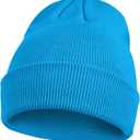 ZOORON Toddler Beanie Baby Boys Girls Beanies Kids Winter Hats Children Knit Warm Caps Soft Ski Hat (0-5T, 1-sea Blue)
