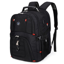 SHRRADOO Extra Large 50L Travel Laptop Backpack with USB Charging Port, College High School Backpack Airline Approved Business Work Bag Fits 17 Inch Computer for Men Women