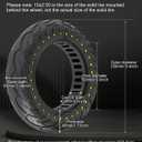 10 x 2.5 Inches Electric Scooter Tire 60/70-6.5 Solid Tire Fit for Ninebot Max G30P G30LP~Gotrax G5 G6~Hiboy Max 3~Hover 1 Alpha~Zero10X~OKAI Neon Pro, 10" Anti-explosion Replacement Wheel